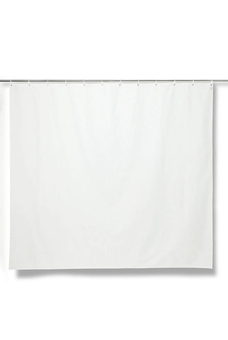Linen Shower Curtain in White in 4 Sizes