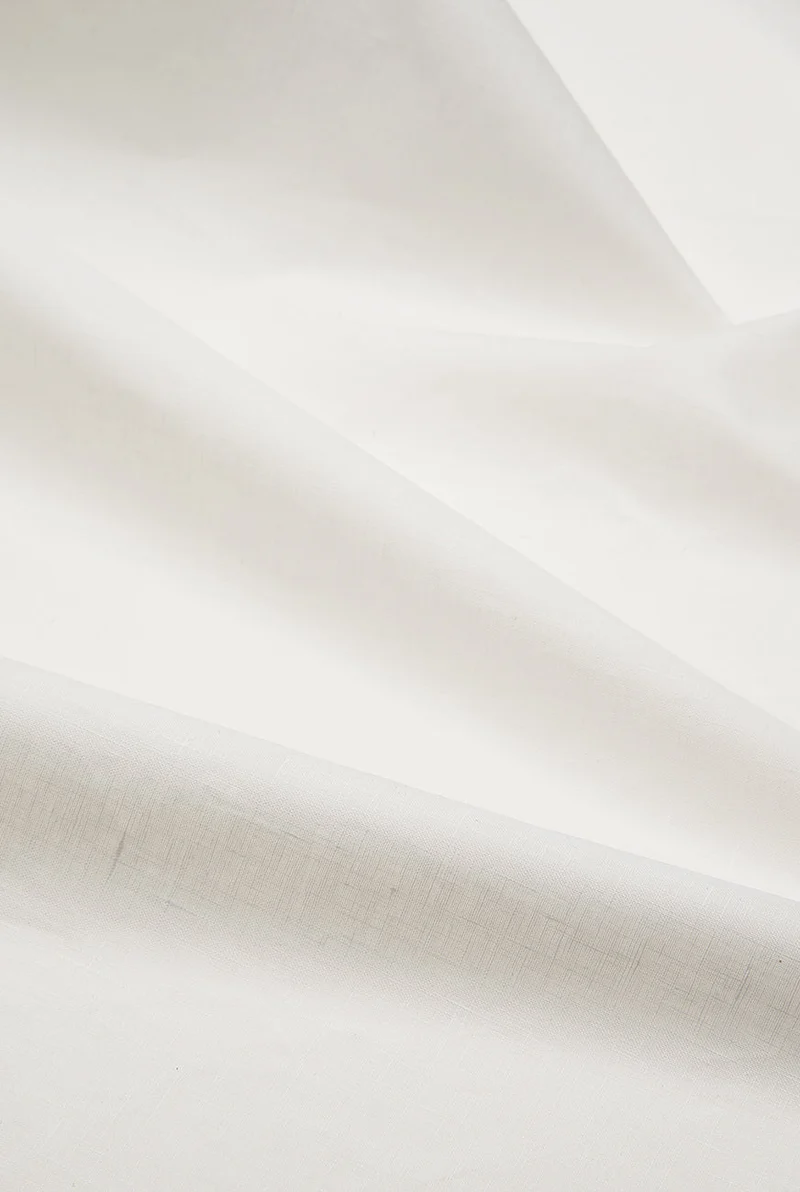 Linen Shower Curtain in White in 4 Sizes