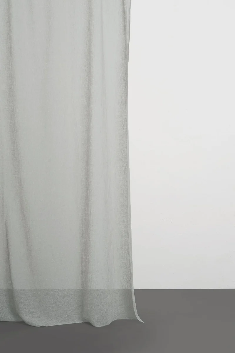 Linen Look Sheer Curtains "Pisa Mesh" in 11 colors