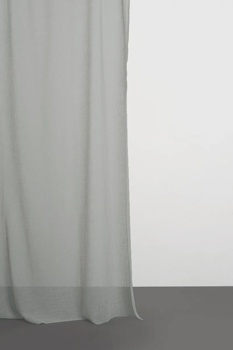 Linen Look Sheer Curtains "Pisa Mesh" in 11 colors