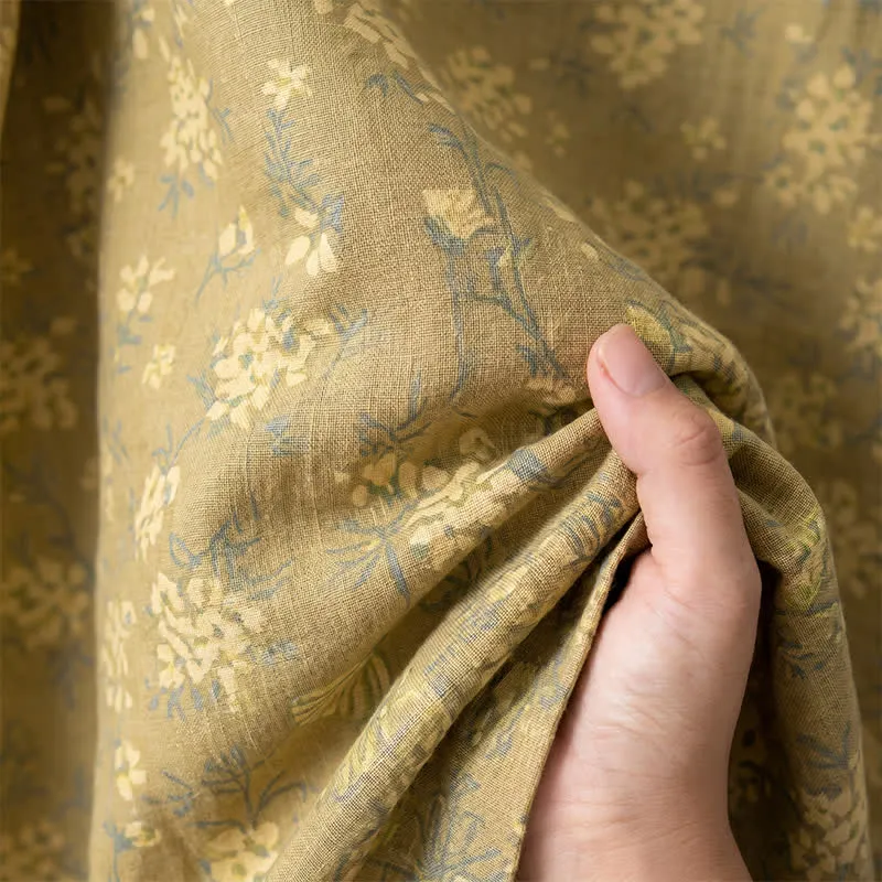 Wendbarer Kimono-Bademantel aus Baumwolle mit Blumenmuster