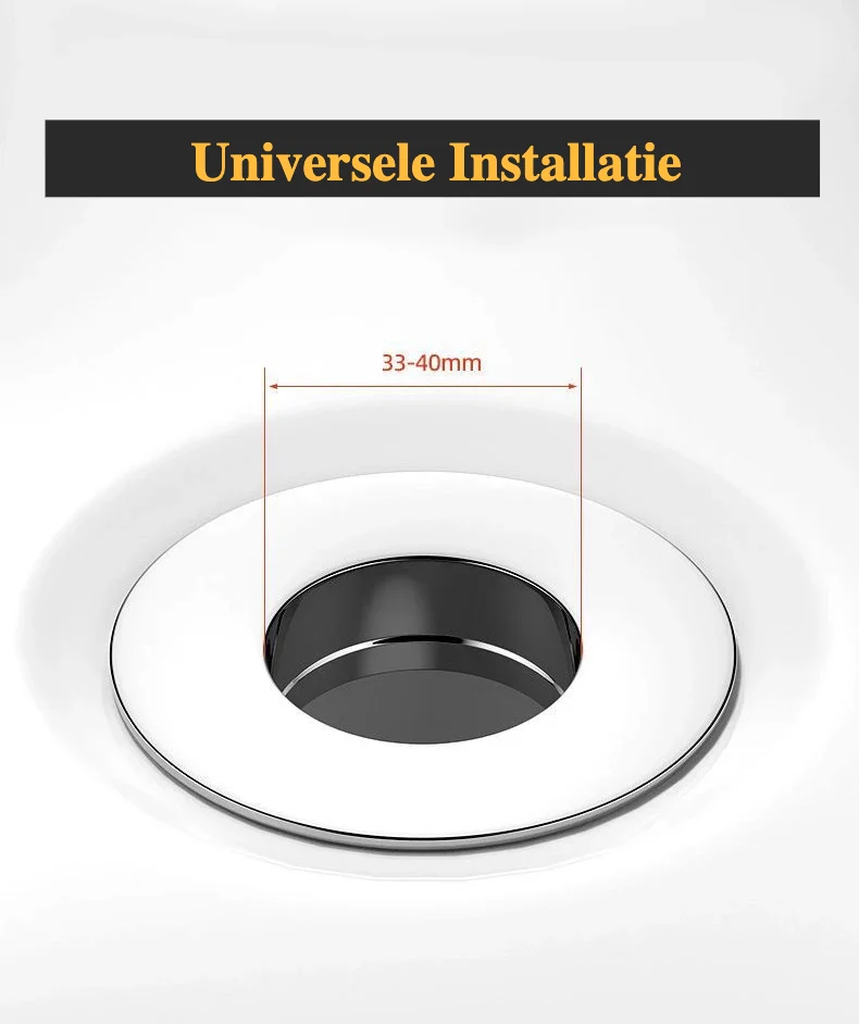 CleanSeal Universal-Pop-Up-Spülbeckenstöpsel
