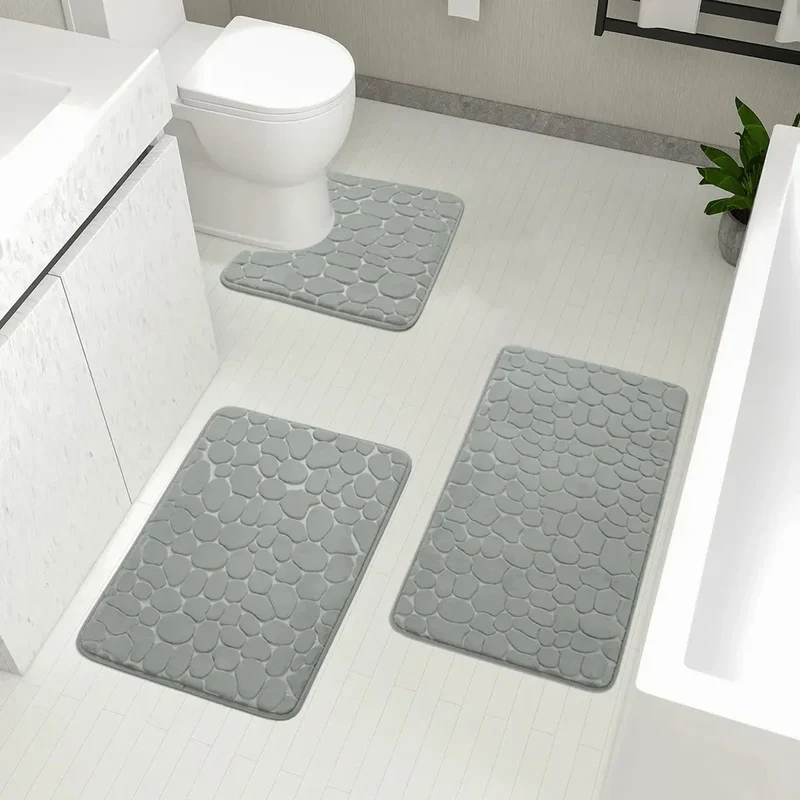 PlushPad Luxus-Badematte aus Chenille – Rutschfest und superweich – Für ultimativen Badezimmerkomfort