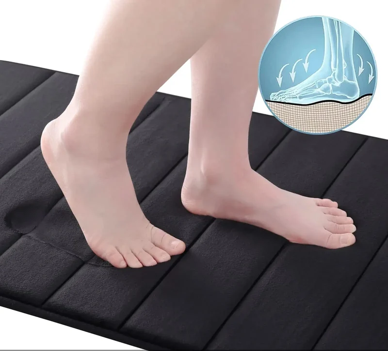 SoftStep Memory Foam Badematte – Rutschfest, schnelltrocknend & waschbar – Für Badezimmer oder Toilette