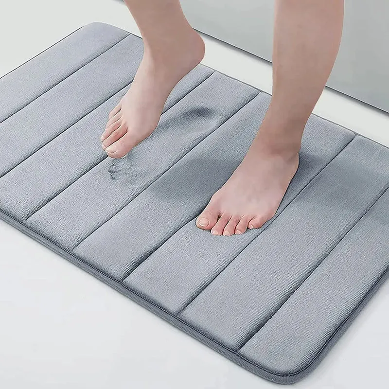 SoftStep Memory Foam Badematte – Rutschfest, schnelltrocknend & waschbar – Für Badezimmer oder Toilette