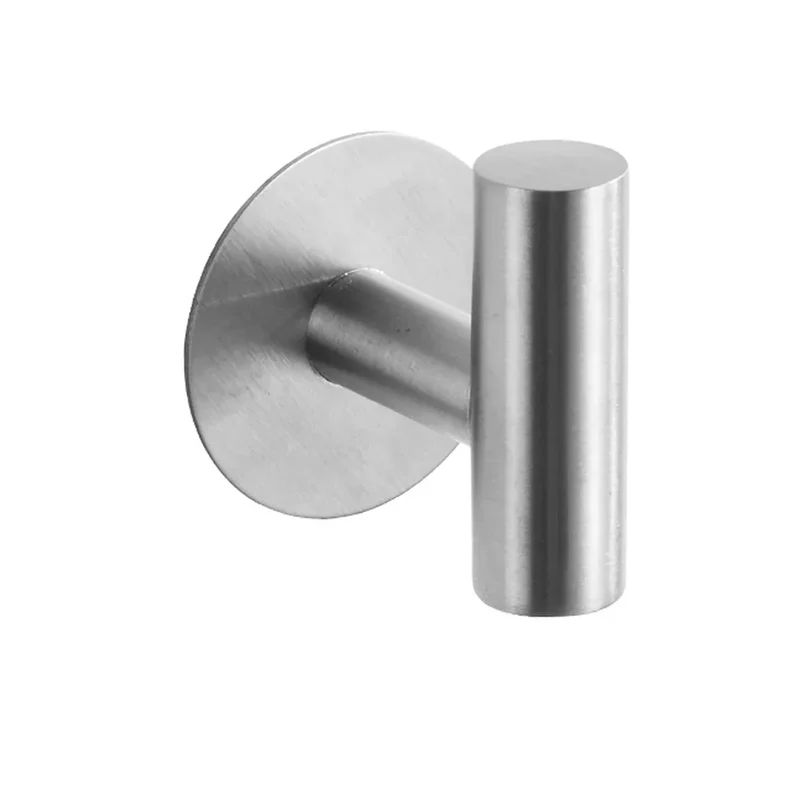 Selbstklebendes Badezimmer-Zubehörset aus Edelstahl – Ohne Bohren | Gebürstetes Finish | Metallmontage