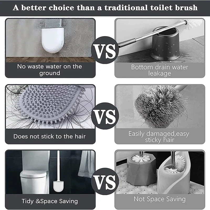 Schwarze Toilettenbürste – Umweltfreundlich & Modernes Design