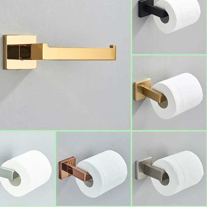 Papierrollenhalter aus 304 Edelstahl, goldfarben, für Badezimmer