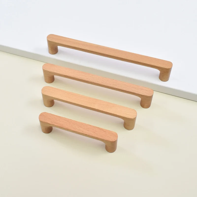 Möbelknopf aus Holz – Buche oder Walnuss | Hübsches Design | Schrauben inklusive