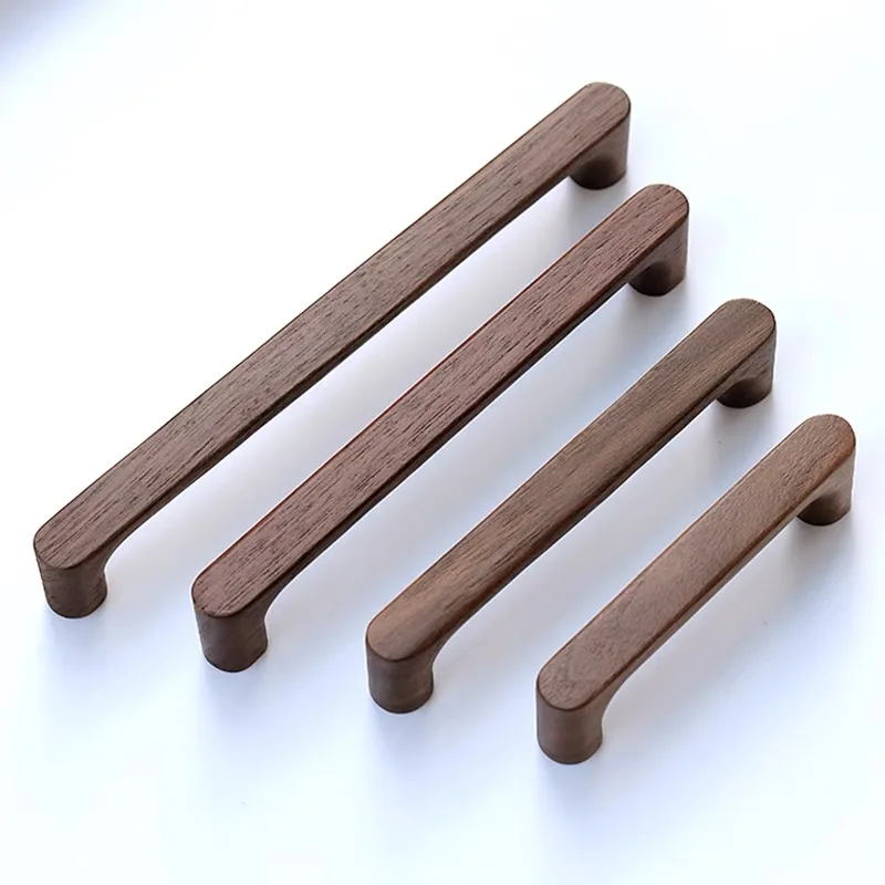 Möbelknopf aus Holz – Buche oder Walnuss | Hübsches Design | Schrauben inklusive