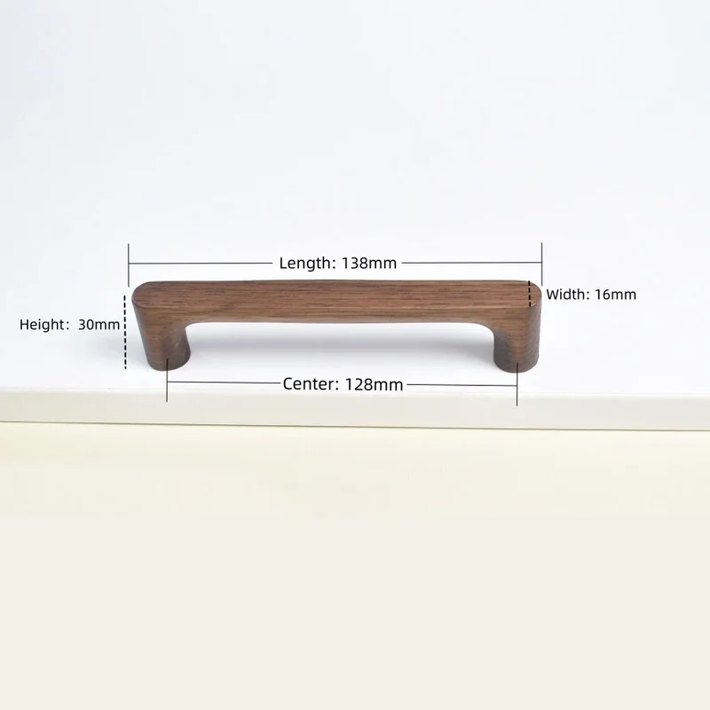 Möbelknopf aus Holz – Buche oder Walnuss | Hübsches Design | Schrauben inklusive