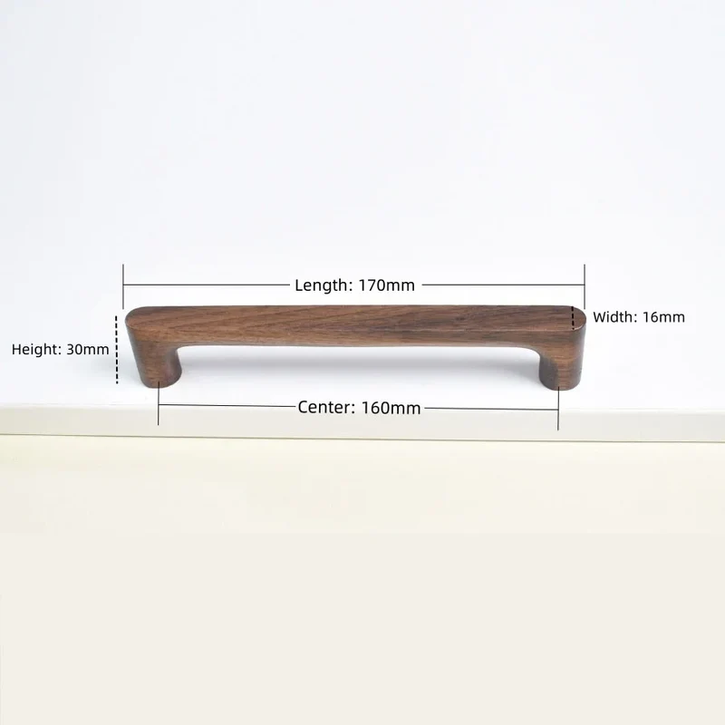 Möbelknopf aus Holz – Buche oder Walnuss | Hübsches Design | Schrauben inklusive