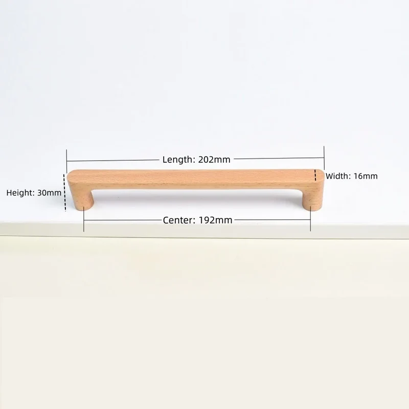 Möbelknopf aus Holz – Buche oder Walnuss | Hübsches Design | Schrauben inklusive