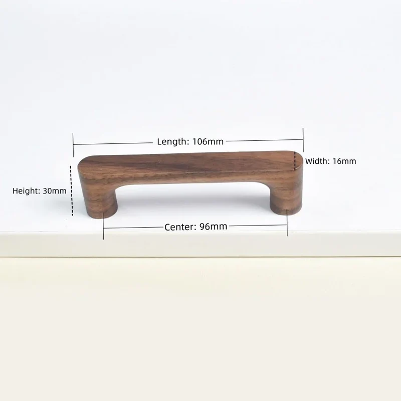 Möbelknopf aus Holz – Buche oder Walnuss | Hübsches Design | Schrauben inklusive