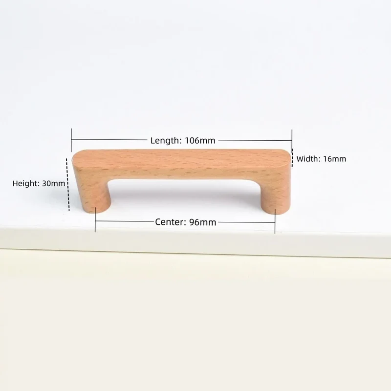 Möbelknopf aus Holz – Buche oder Walnuss | Hübsches Design | Schrauben inklusive