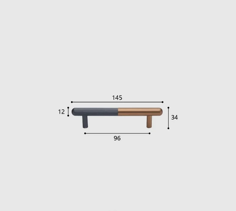 Moderner Möbelgriff - Aluminiumlegierung | Verschiedene Größen | Inklusive Schrauben