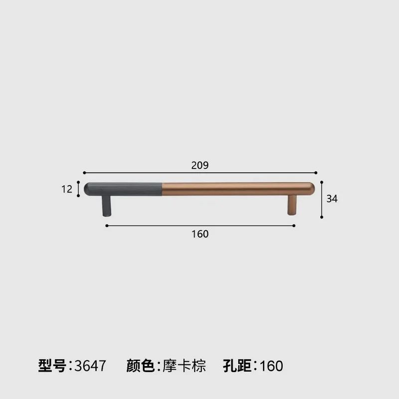 Moderner Möbelgriff - Aluminiumlegierung | Verschiedene Größen | Inklusive Schrauben