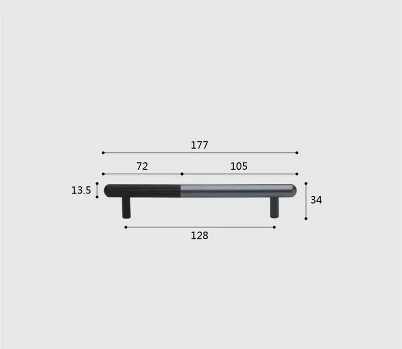 Moderner Möbelgriff - Aluminiumlegierung | Verschiedene Größen | Inklusive Schrauben