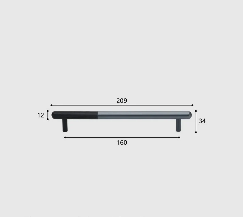 Moderner Möbelgriff - Aluminiumlegierung | Verschiedene Größen | Inklusive Schrauben