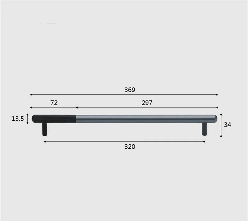 Moderner Möbelgriff - Aluminiumlegierung | Verschiedene Größen | Inklusive Schrauben