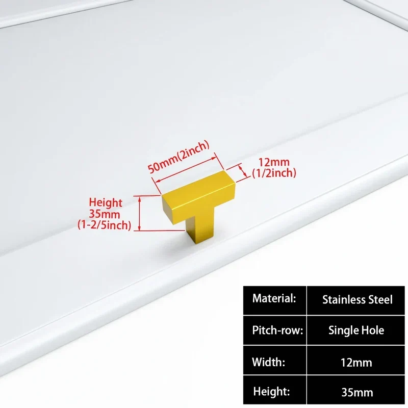 Schwarzer quadratischer Möbelgriff – Aluminiumlegierung | Verschiedene Größen | Schrauben enthalten