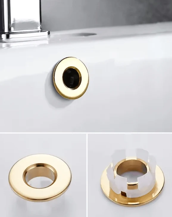 Überlaufabdeckung Schwarz Silber Gold Vintage Bronze Messing