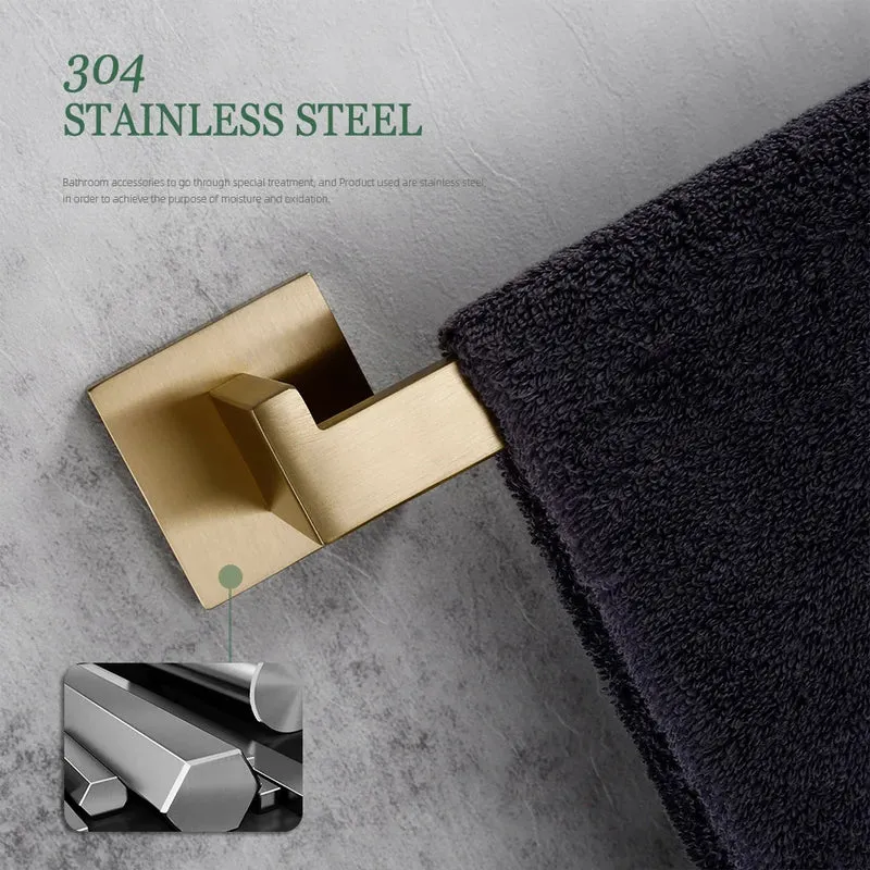 Badezimmer-Hardware-Set | Edelstahl – Gebürstetes Finish