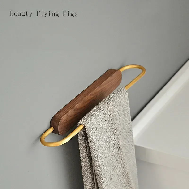 Handtuchhalter | Space Aluminium & Massivholz | <50 cm | Freistehend