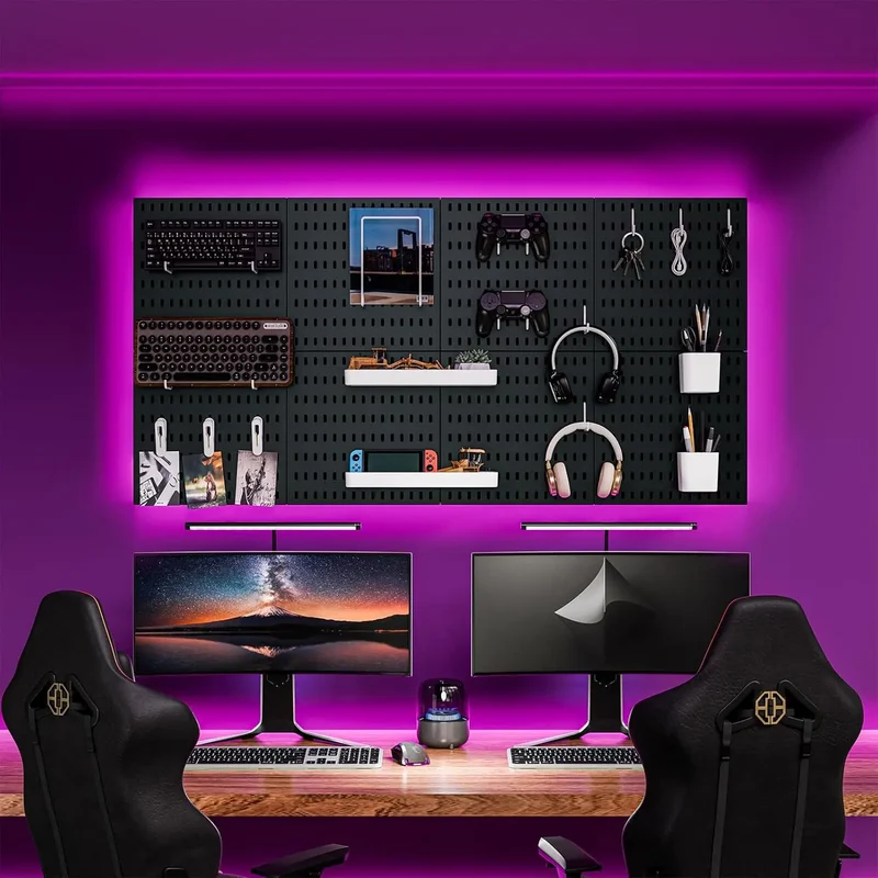 Stecktafel-Kombinationsset – Wand-Organizer | 55,9 x 55,9 cm | Verstellbar & DIY | Zubehör inklusive