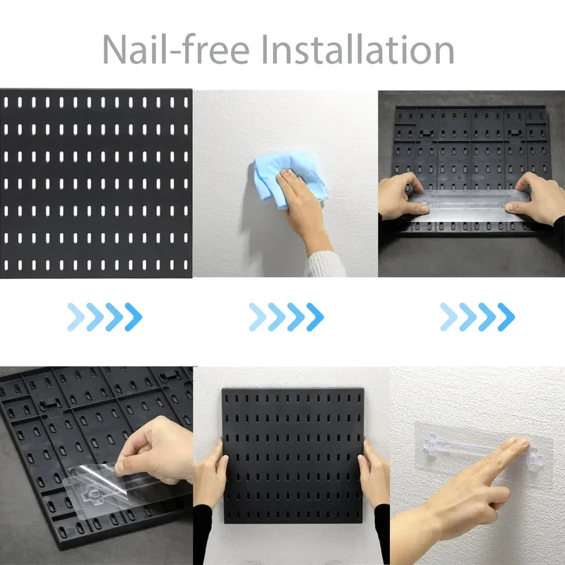 Stecktafel-Kombinationsset – Wand-Organizer | 55,9 x 55,9 cm | Verstellbar & DIY | Zubehör inklusive