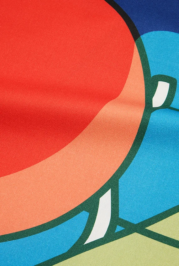 Artist Cotton Shower Curtain "Poola" by George Greaves