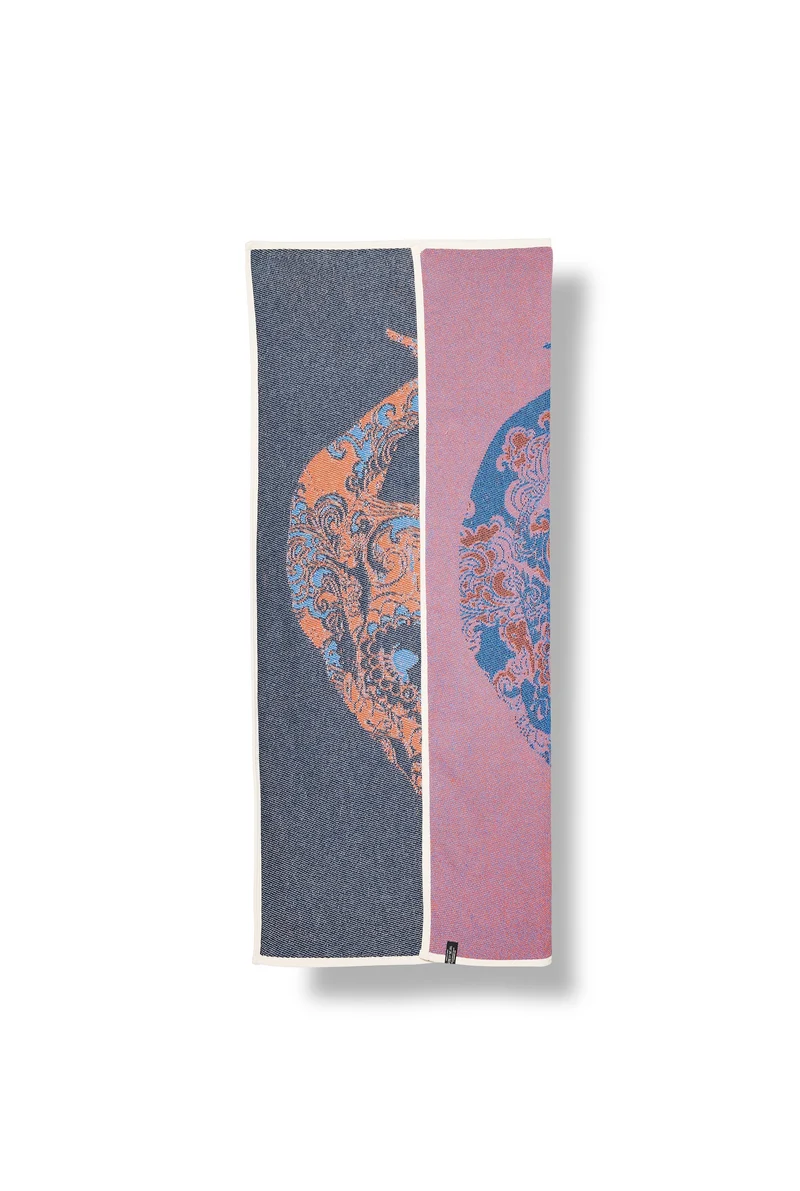 Cotton Beach Towel / Mini Blanket "Howdy" by Michele Rondelli