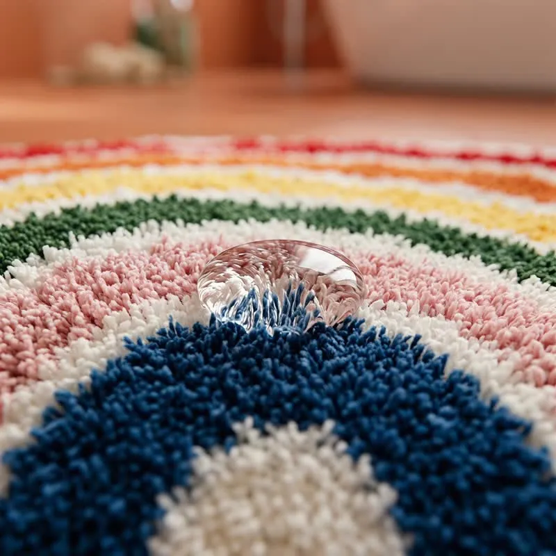 Regenbogenbogen Badematte aus Kunstkaschmir