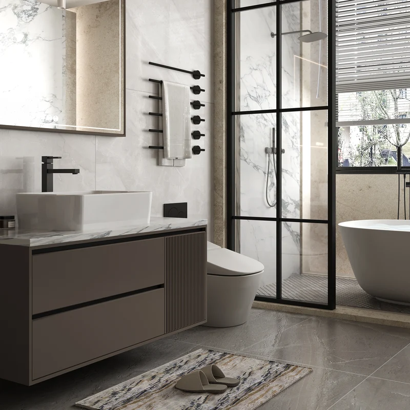 Garvee Lavabo da Bagno da Appoggio in Ceramica Bianca Rettangolare 47.5x37.5x13.5 cm