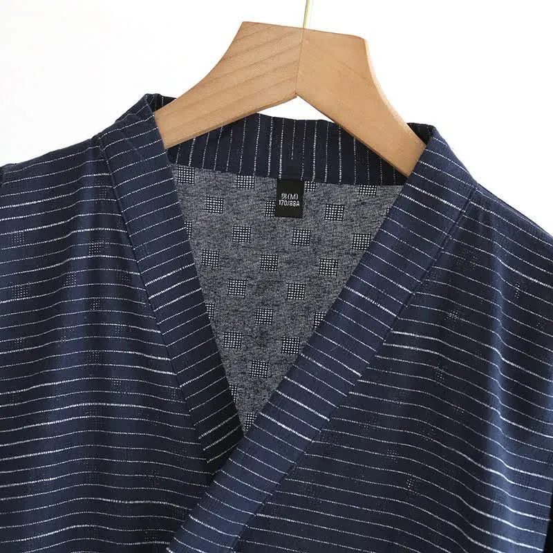 Unisex Kimono-Bademantel aus Baumwollgaze