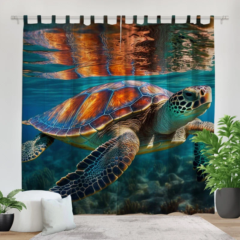 Fotovorhang "Schildkröte Unterwasser"
