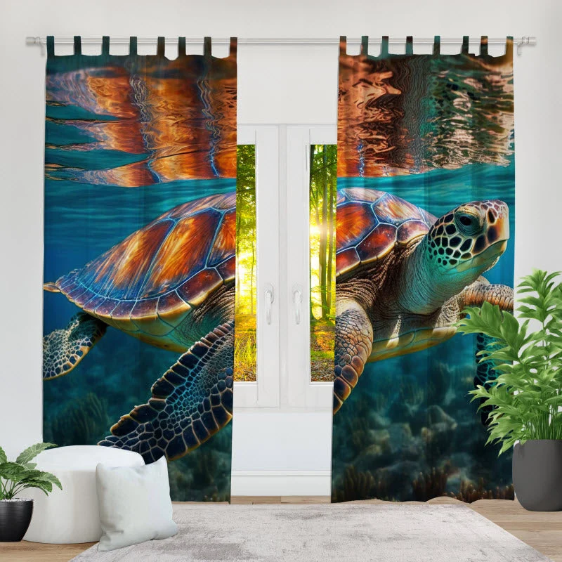 Fotovorhang "Schildkröte Unterwasser"
