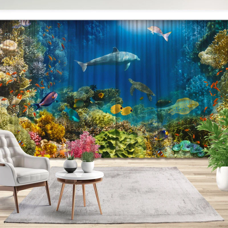 Fotovorhang "Unterwassertiere V2"