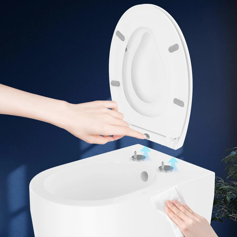 Garvee WC-Sitz Familiare Ovale Mit Integriertem Kindersitz, Soft-Close, Quick-Release, Duroplast Antibakteriell, Bis 150 kg, Weiß, Modernes Badezimmer