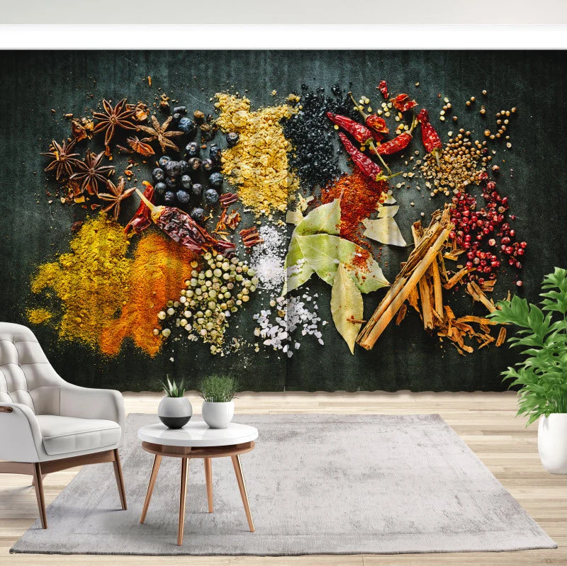 Fotovorhang "Aromatisch Scharfe Gewürze"