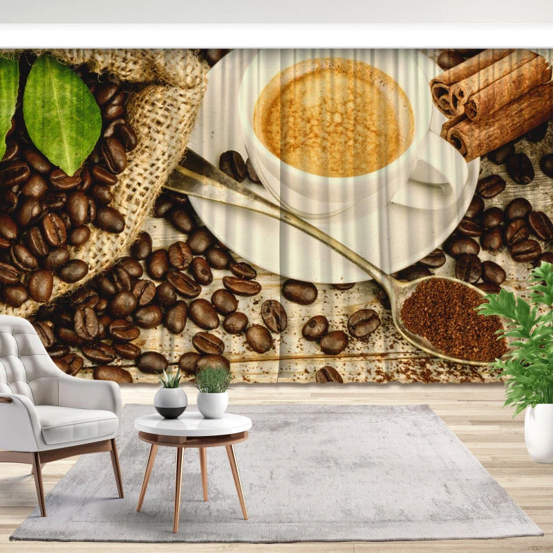 Fotovorhang "Der Kaffee"