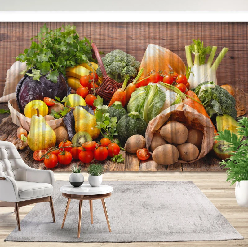 Fotovorhang "Obst und Gemüse"