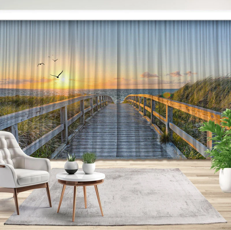 Fotovorhang "Sonnenuntergang in Sylt"