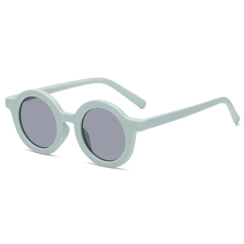 Dame rund solbrille med robust design og UV-beskyttelse Luvikno