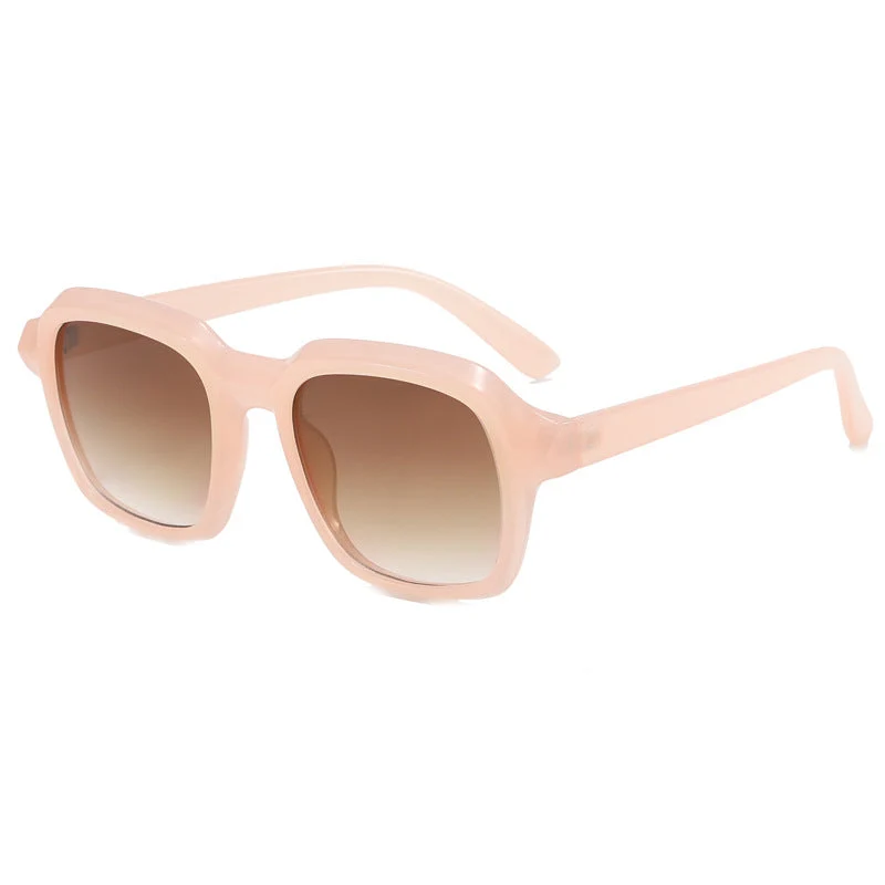 Dame kvadratisk solbrille med stilige rammer Luvikno