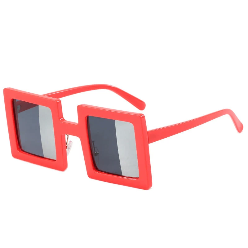 Dame kvadratisk solbrille med moderne design Luvikno