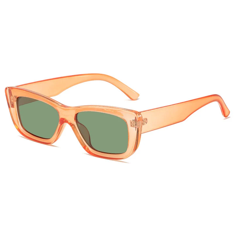 Dame moteriktig solbrille med rektangulært ramme Luvikno