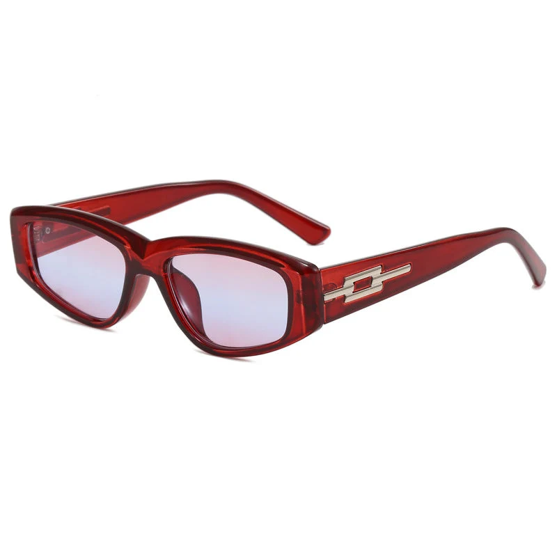 Dame fashion solbrille med elegant rammedekor Luvikno