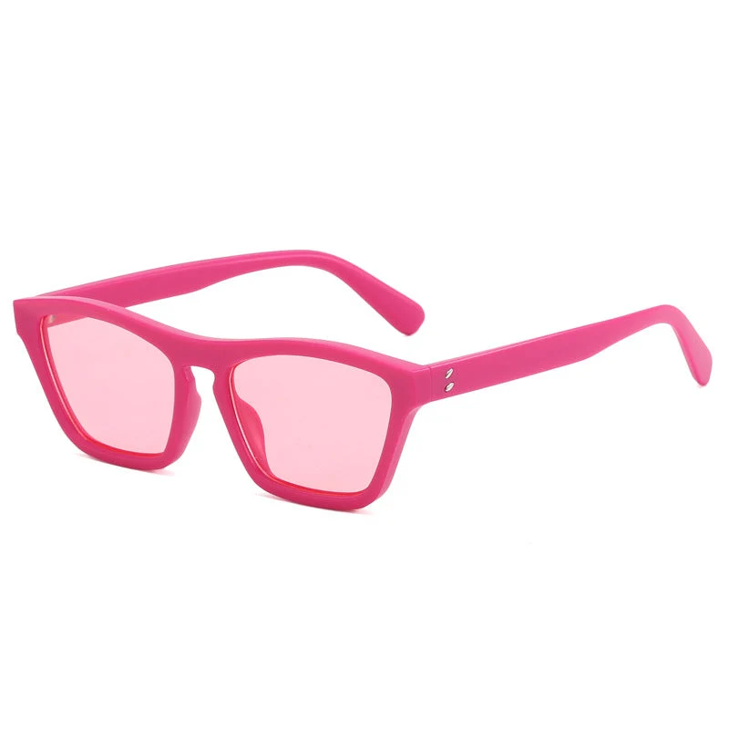 Dame chic solbriller i trendy geometrisk design Luvikno