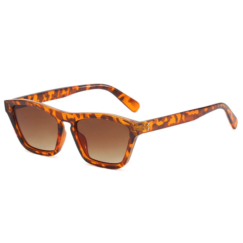 Dame chic solbriller i trendy geometrisk design Luvikno